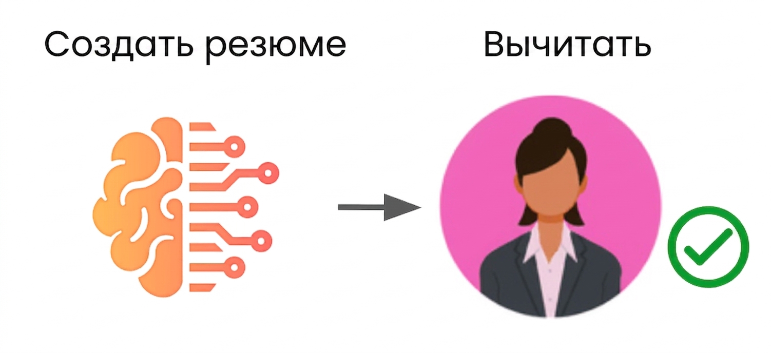 Рабочий процесс на основе ChatGPT: ИИ генерирует контент, а человек проверяет его в конце.