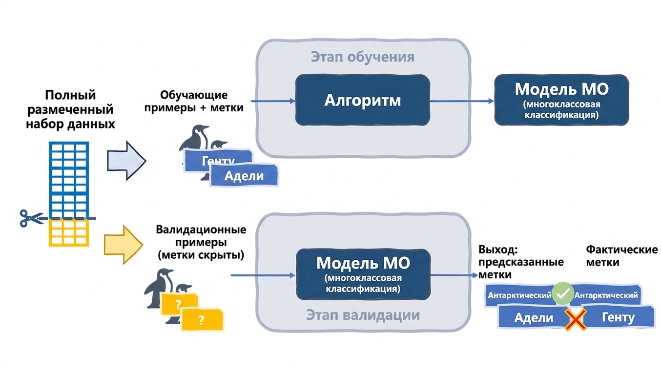 Сравнение предсказаний с реальными метками