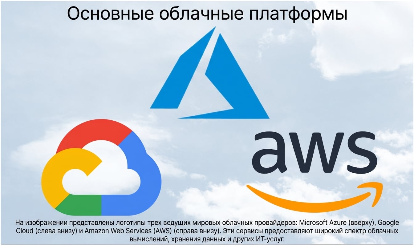 Google Cloud, Azure и AWS