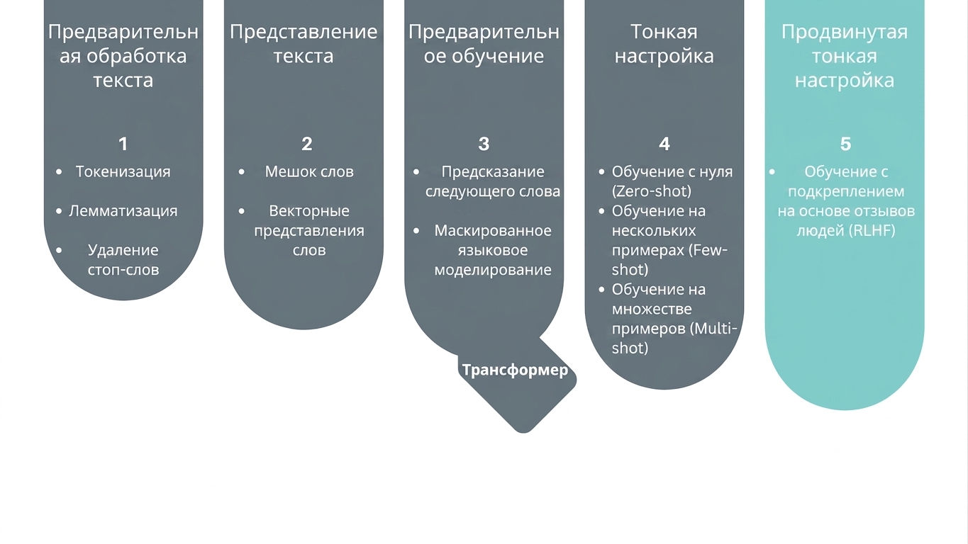 изображение прогресса, показывающее этап продвинутой тонкой настройки