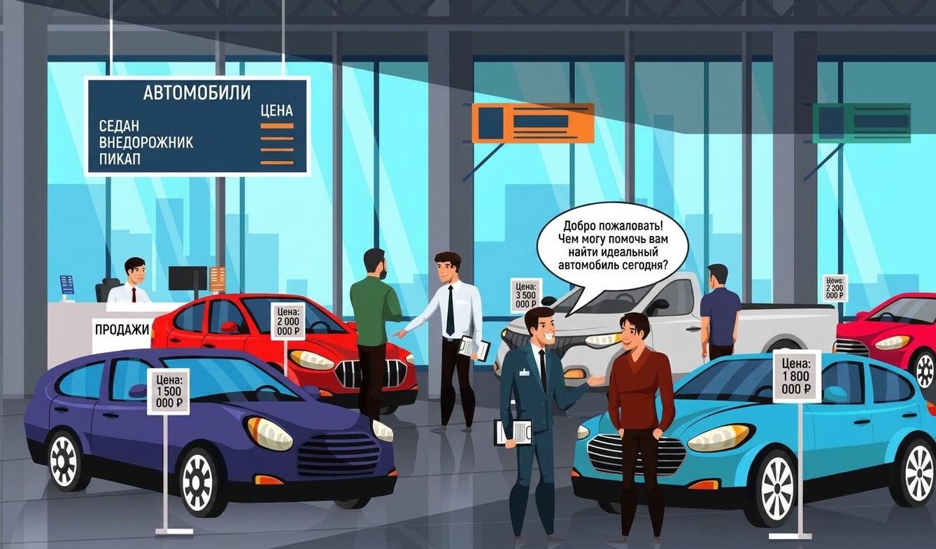 Автосалон.
