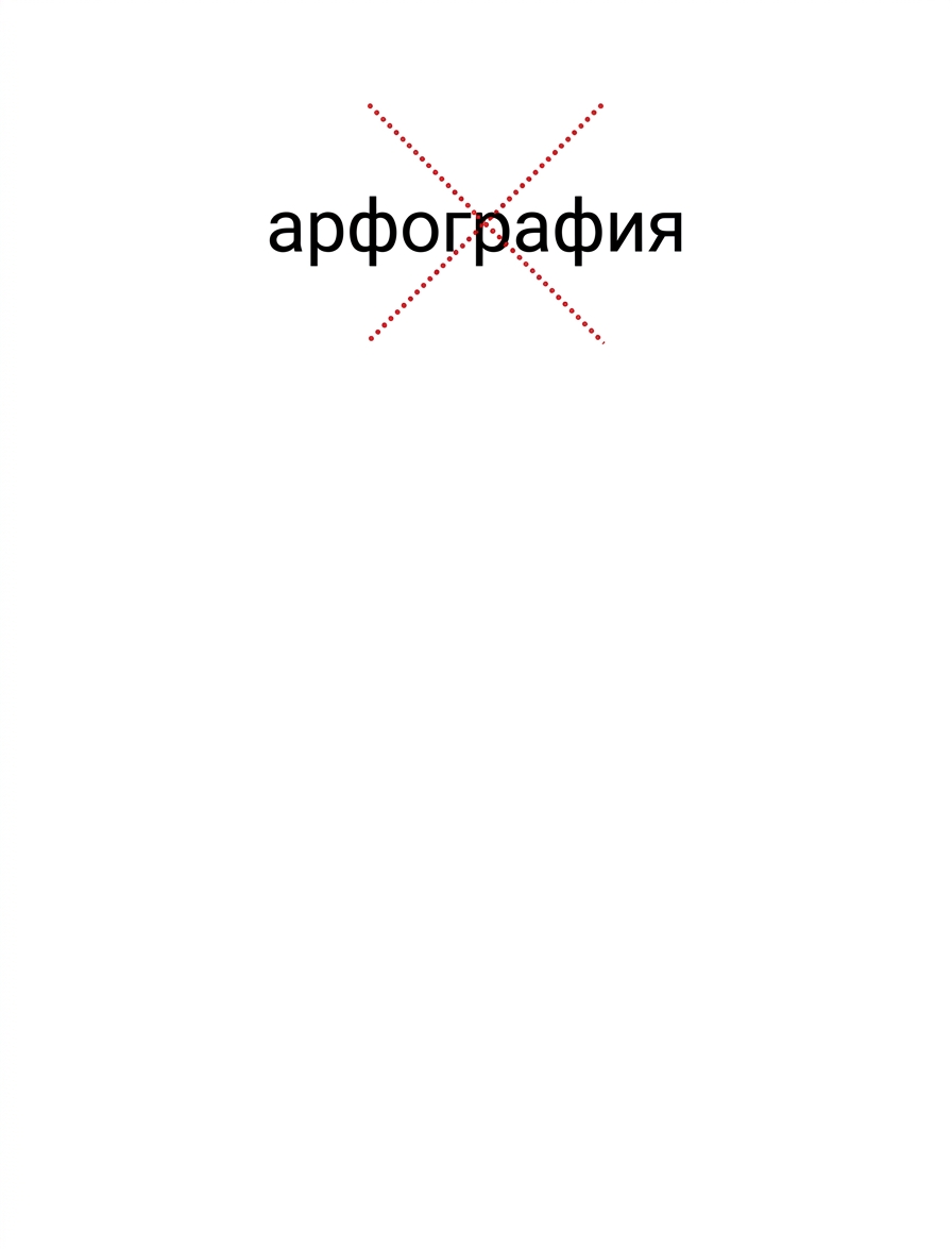 Проверка орфографии.