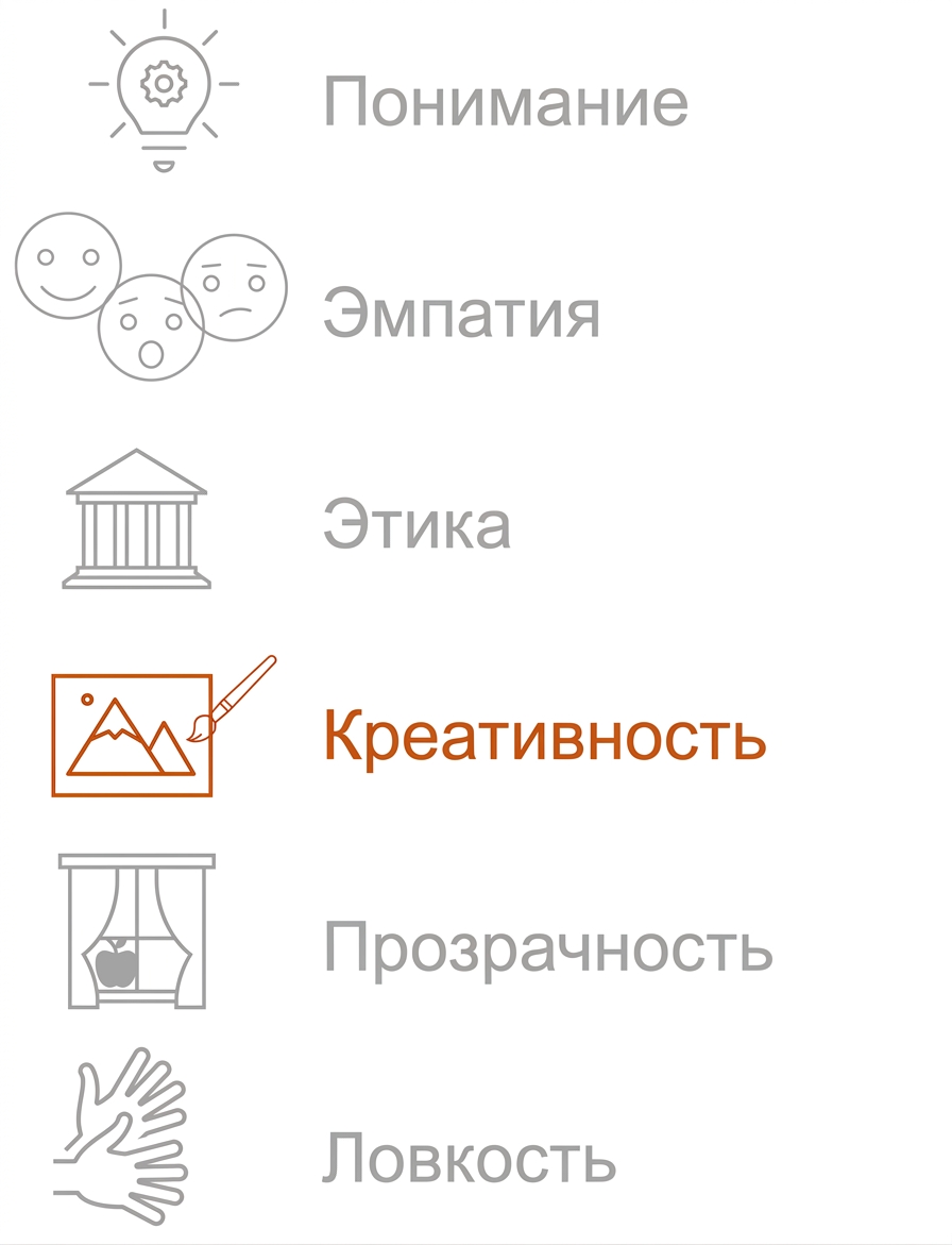 Выделено: Творчество.