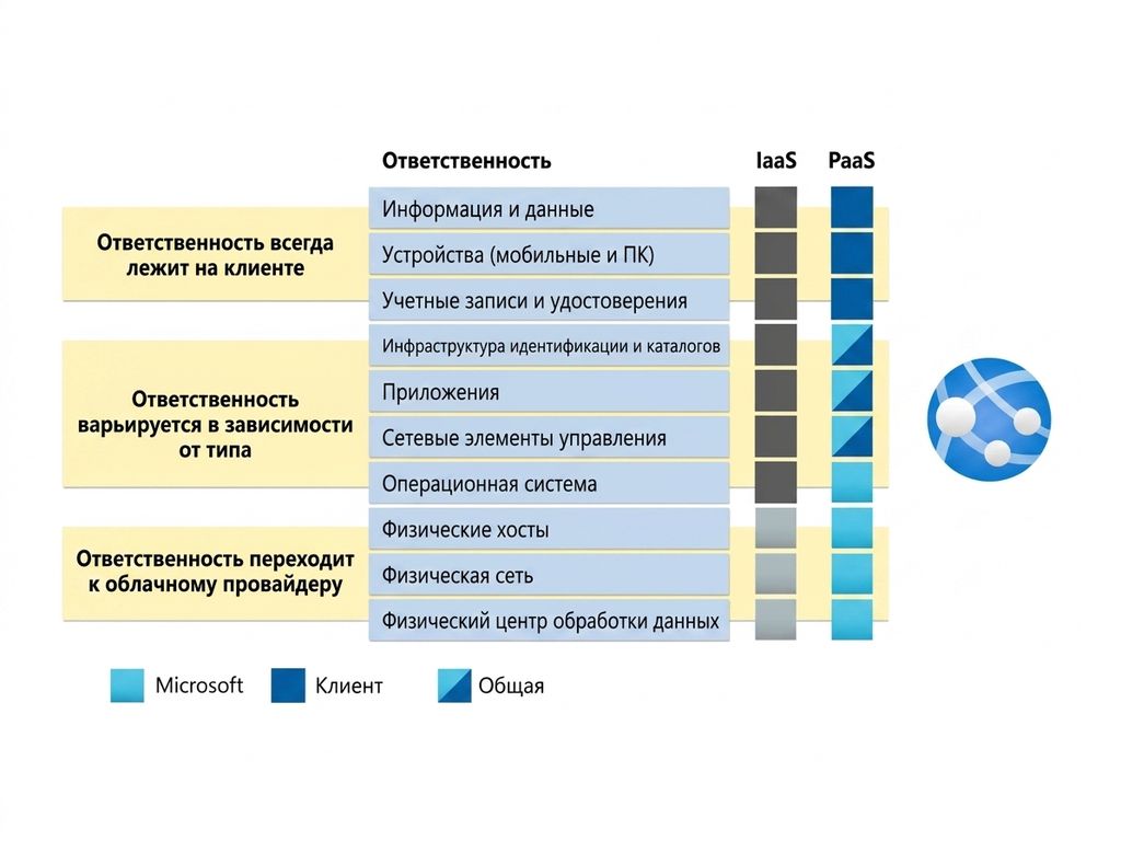 Распределение ответственности в PaaS