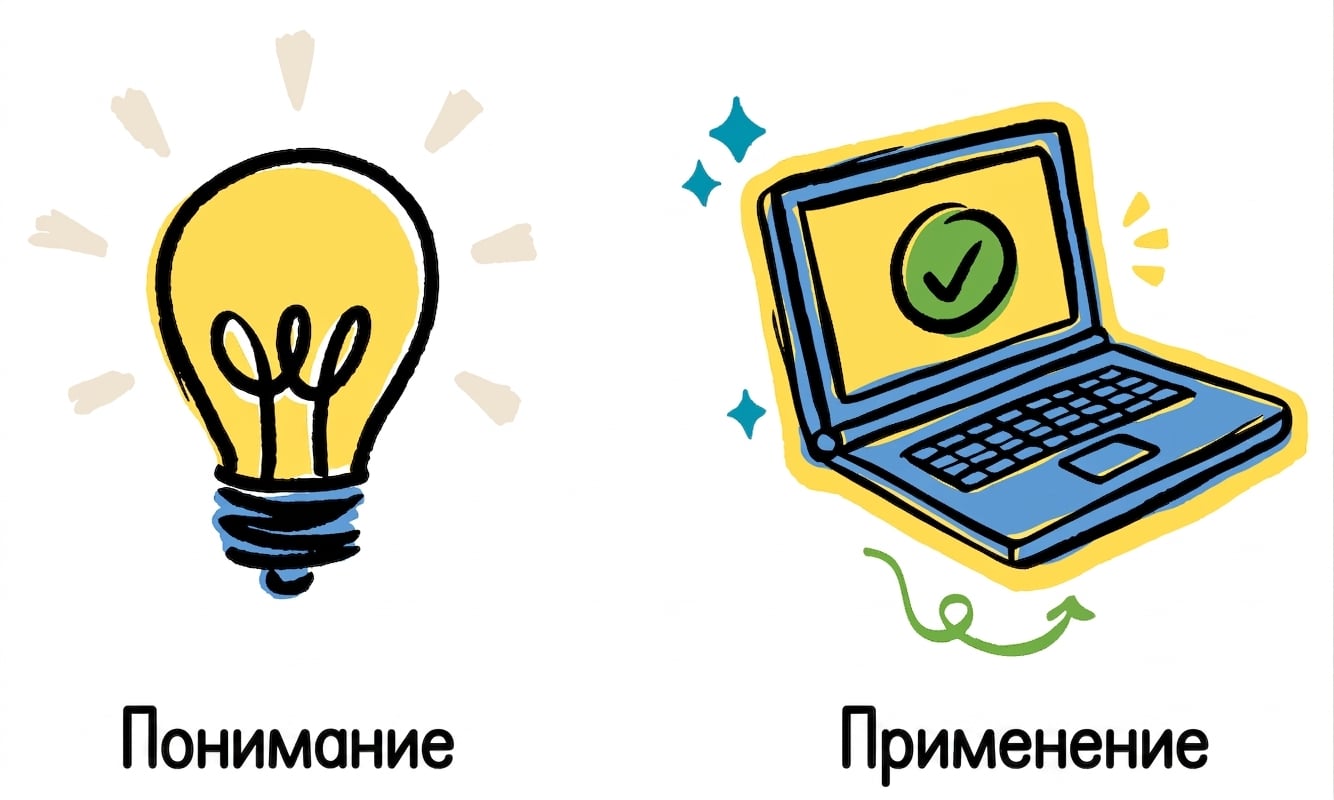 Иллюстрация ноутбука, символизирующая использование