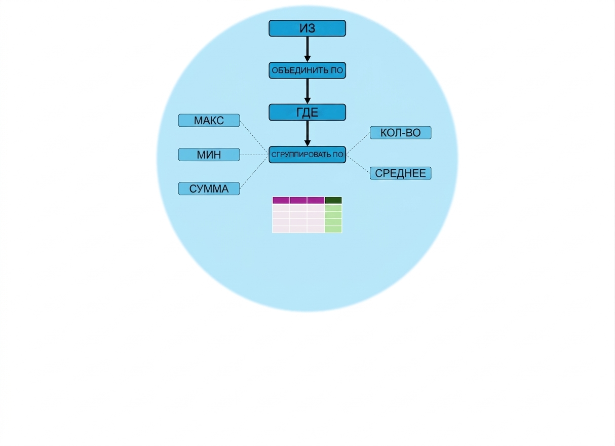 Порядок выполнения запроса; AGGREGATIONS