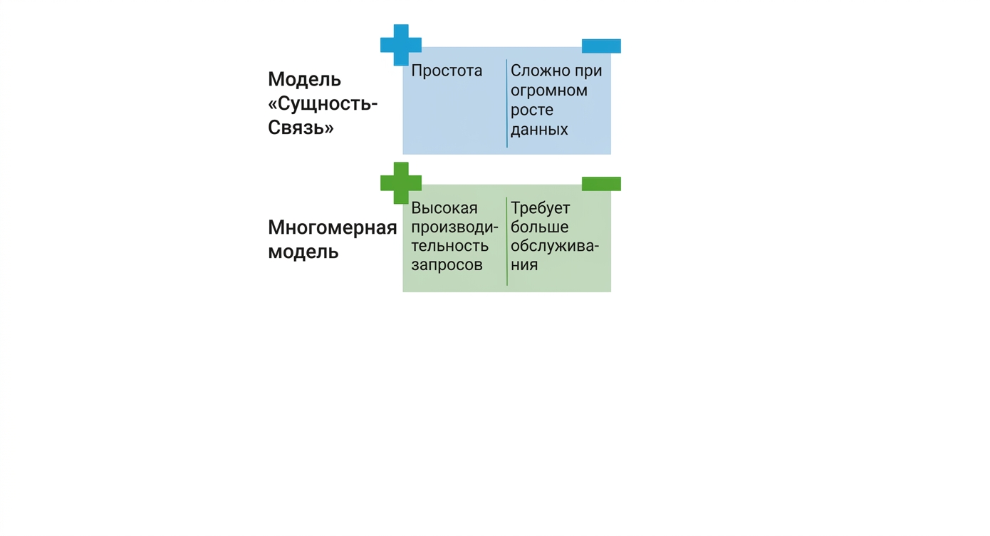 Плюсы и минусы размерной модели