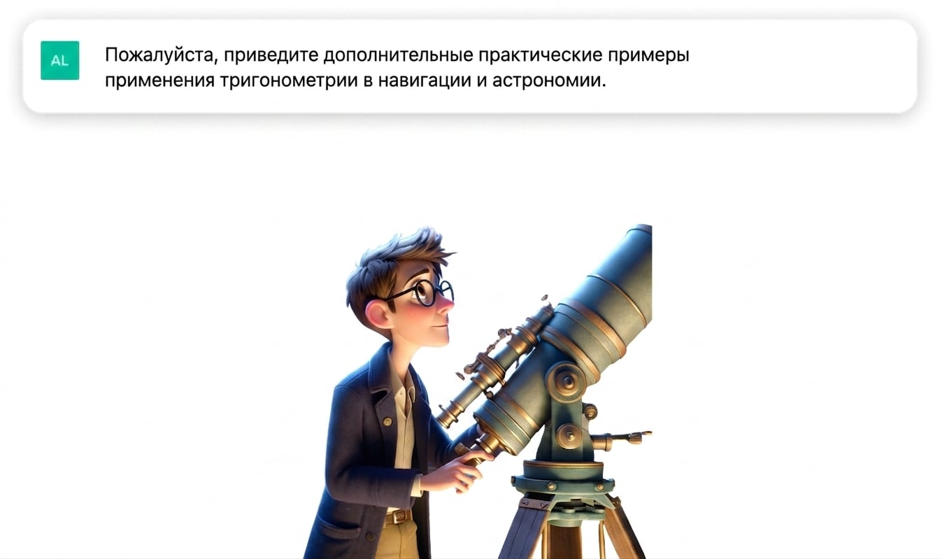Мультяшная иллюстрация человека с телескопом
