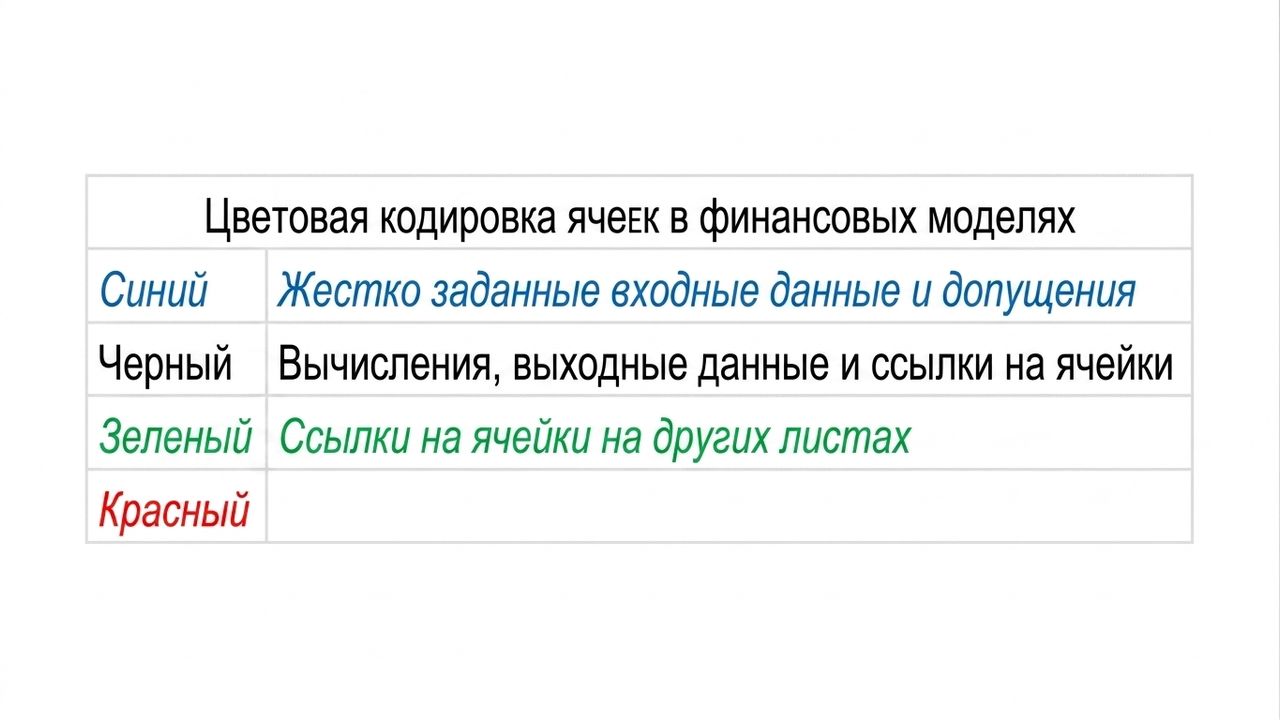 Схема цветового кодирования с синим, чёрным и зелёным цветами