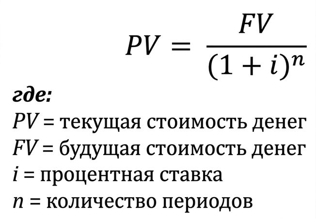 формула текущей стоимости