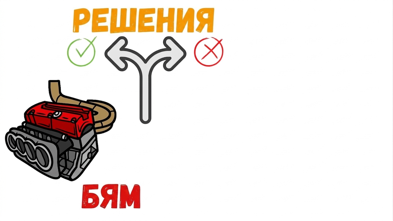 Развилка — символ выбора одного из двух путей.