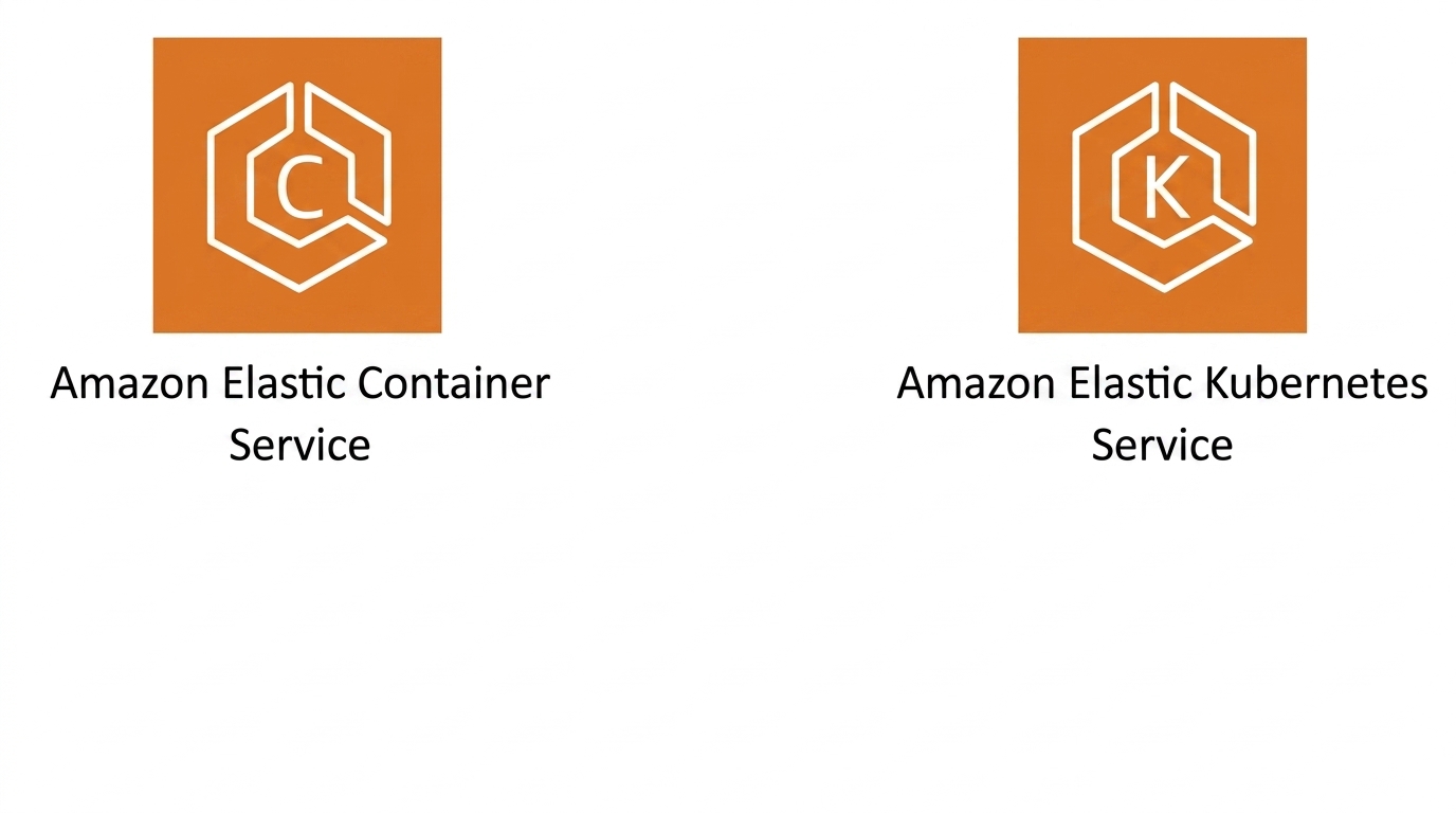 Иконка сервисов Amazon Elastic Container Service и Amazon Elastic Kubernetes Service.