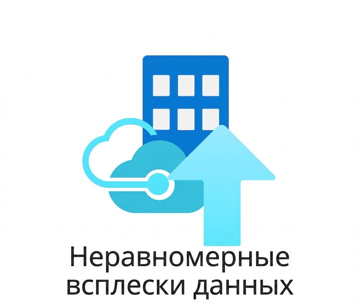 Иконка неравномерных всплесков данных.