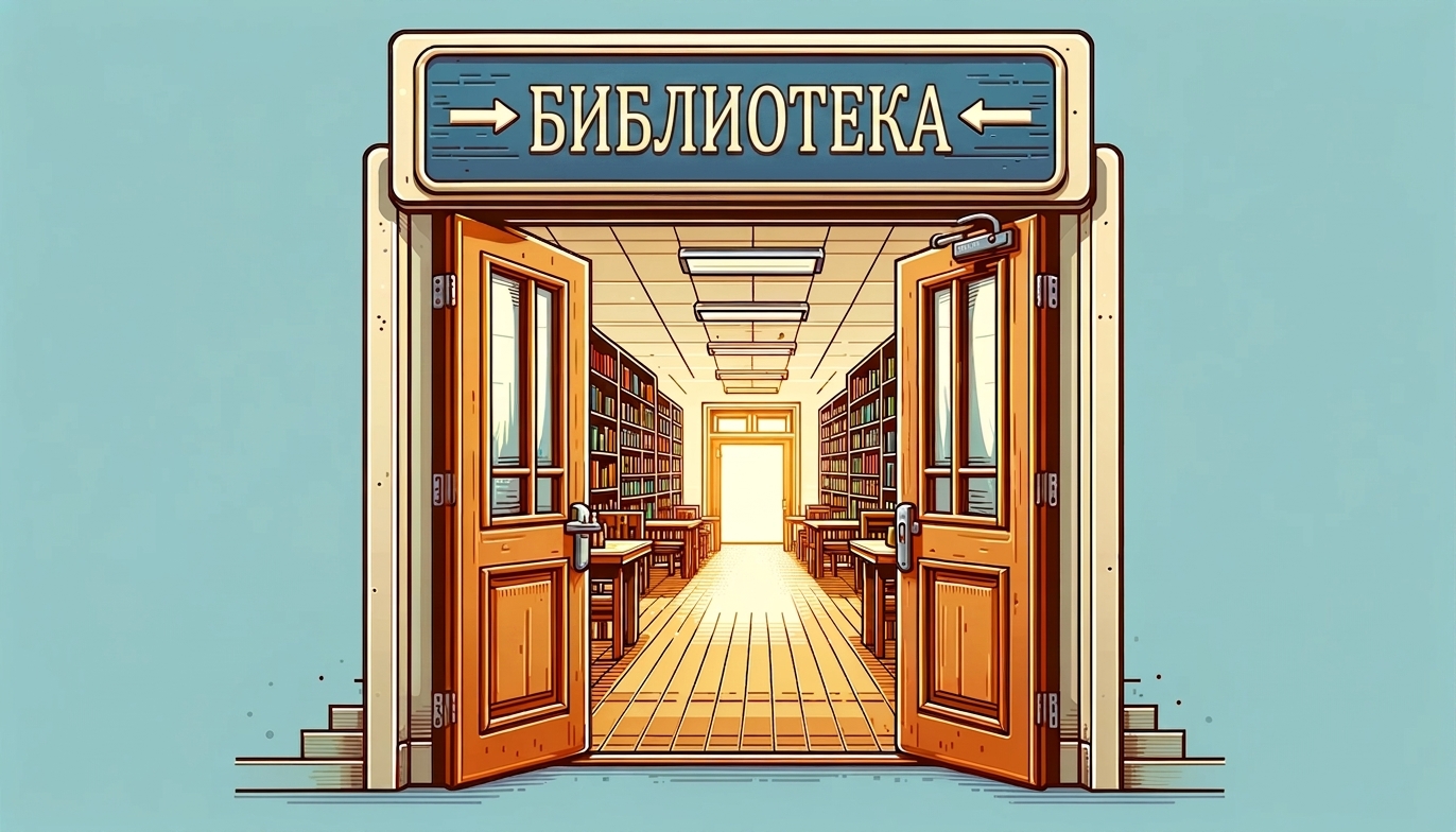 Мультяшное изображение школьной библиотеки.png