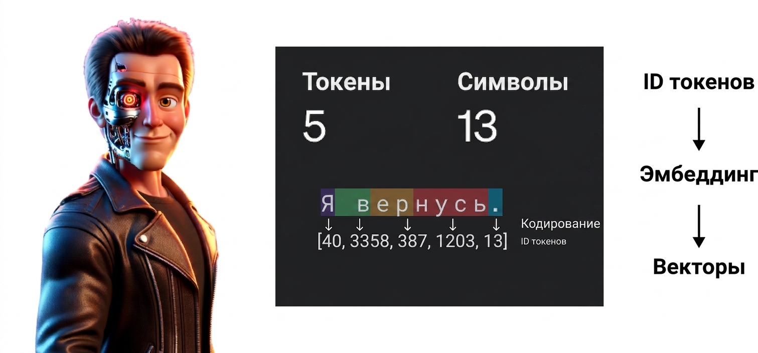 Иллюстрация мужчины, внешне напоминающего Терминатора