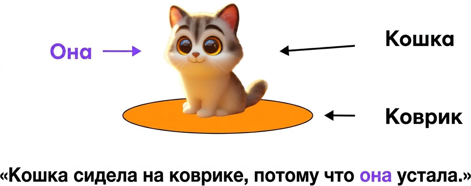 Иллюстрация кошки, сидящей на коврике