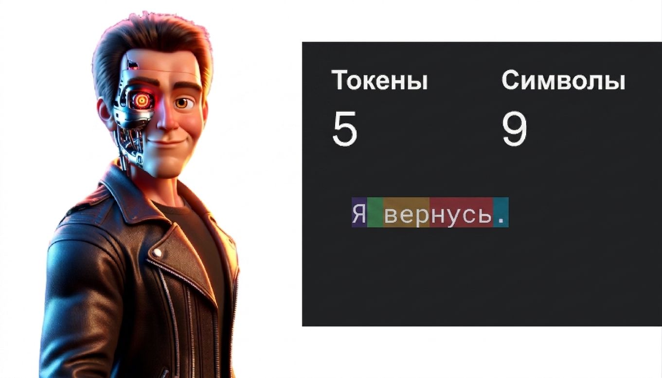 Иллюстрация мужчины, внешне напоминающего Терминатора