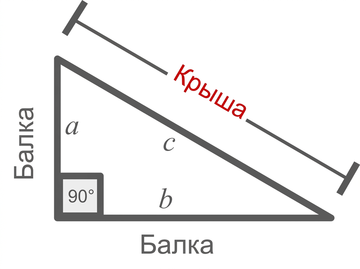 Roof beam calculation diagram