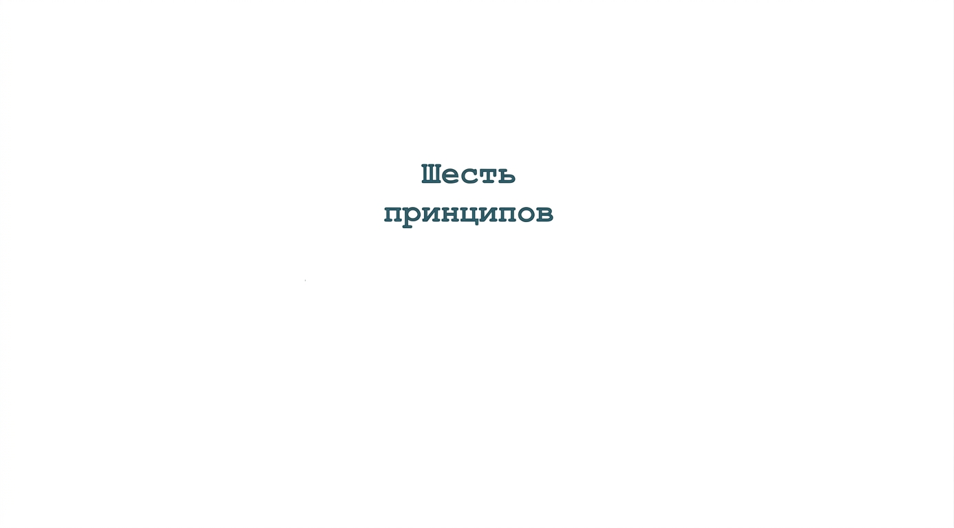 Текст: шесть принципов