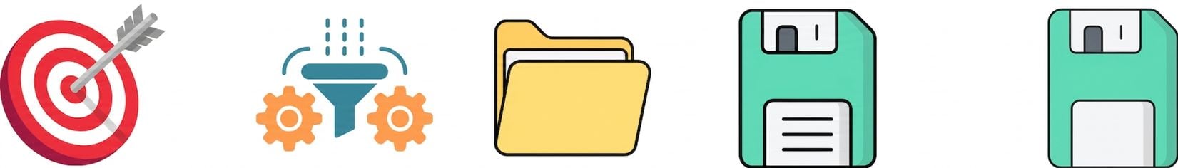 Иконка зеленой дискеты, символизирующая сохранение и повторное использование эффективных промптов или шаблонов