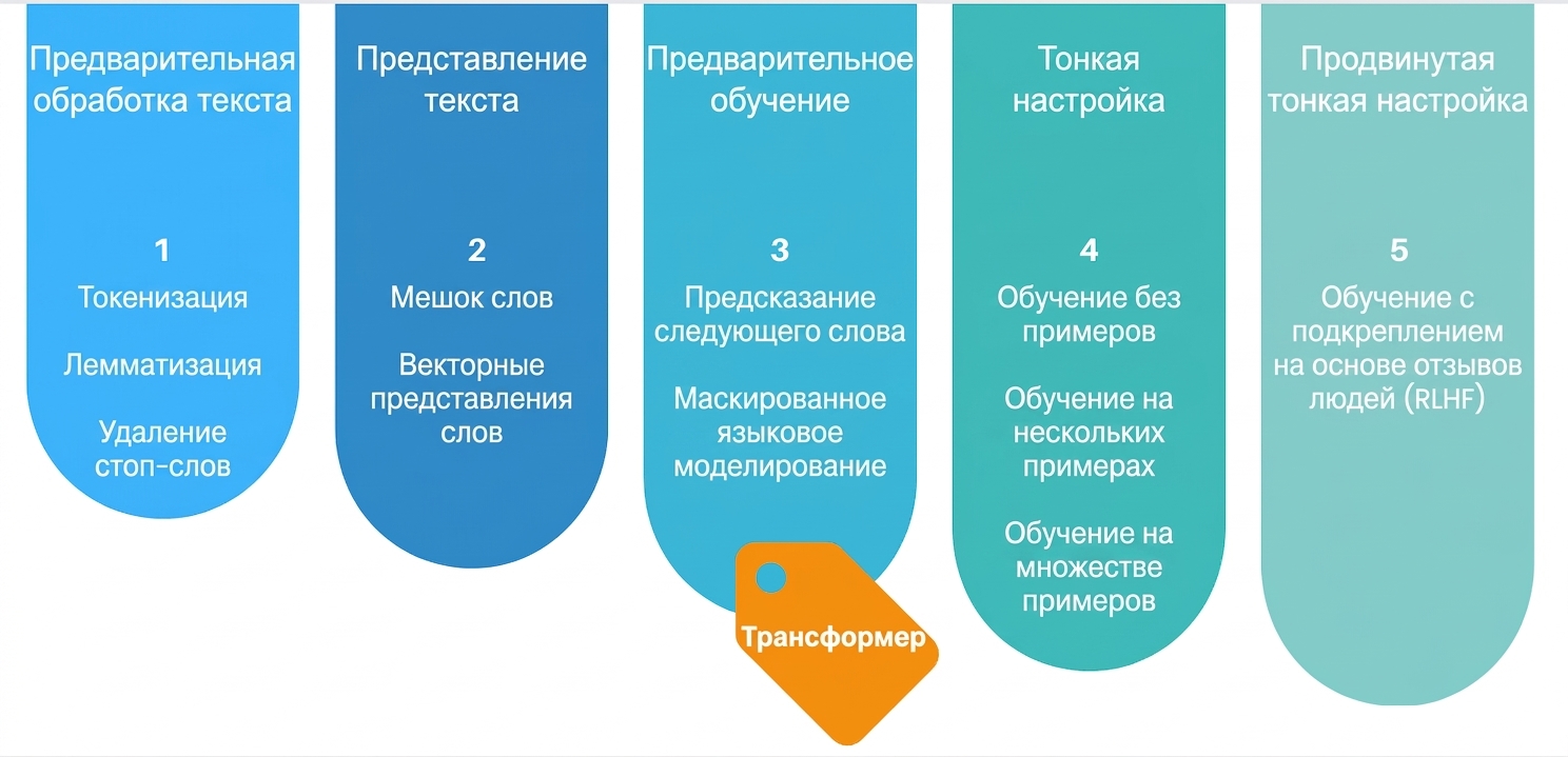Полный процесс обучения LLM