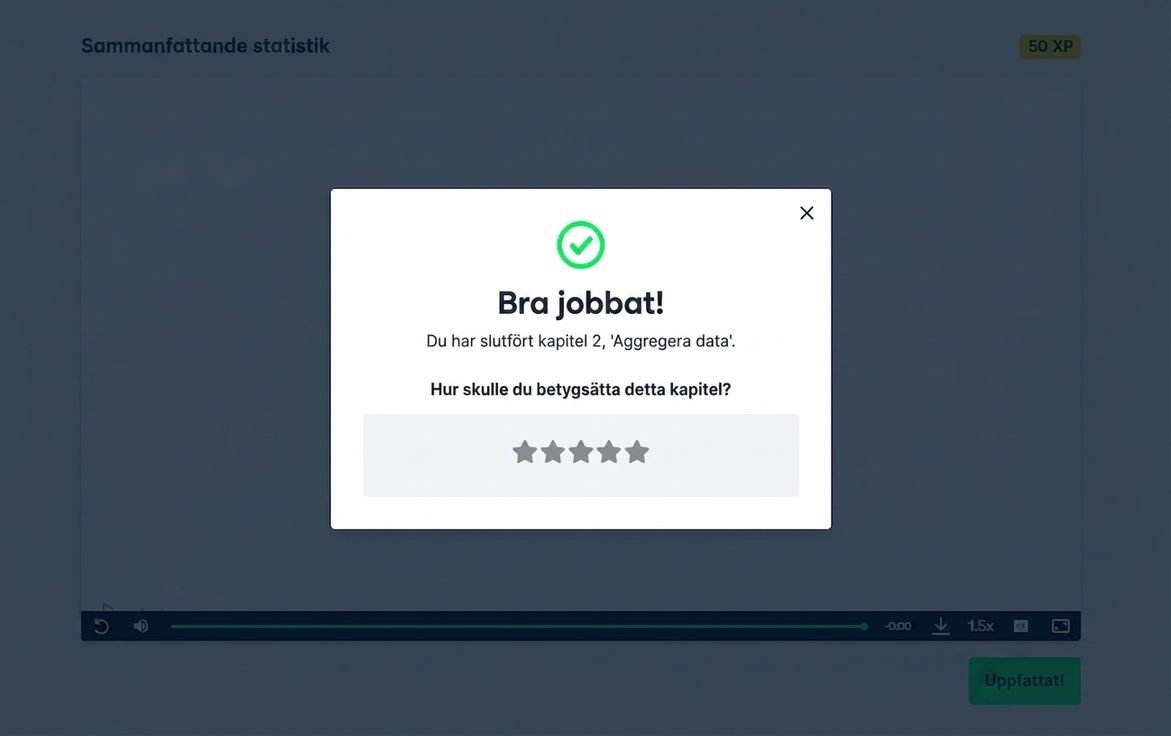 Kapitelbetyg på DataCamp