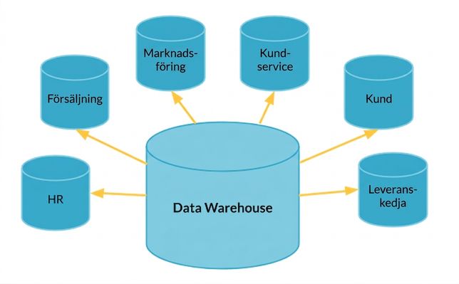 Datamarknad som en delmängd av ett datalager