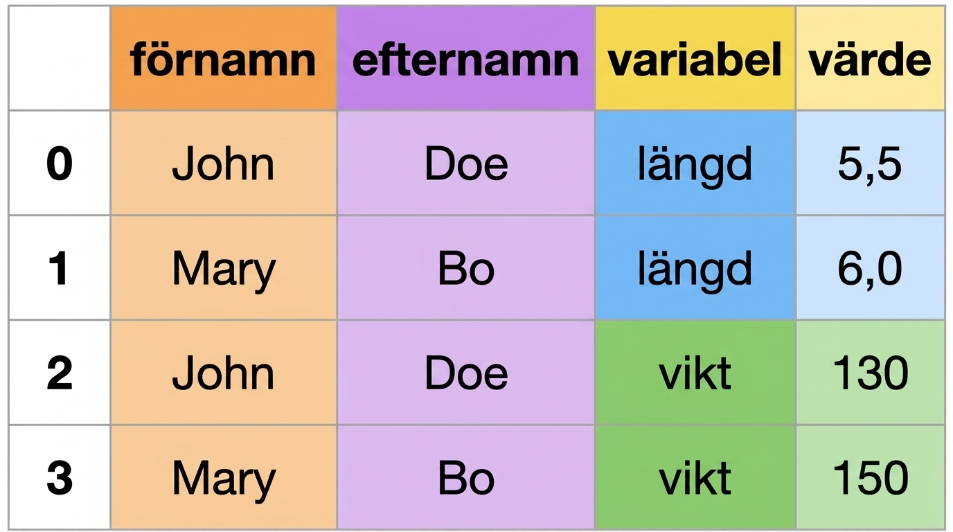 Data i långt format