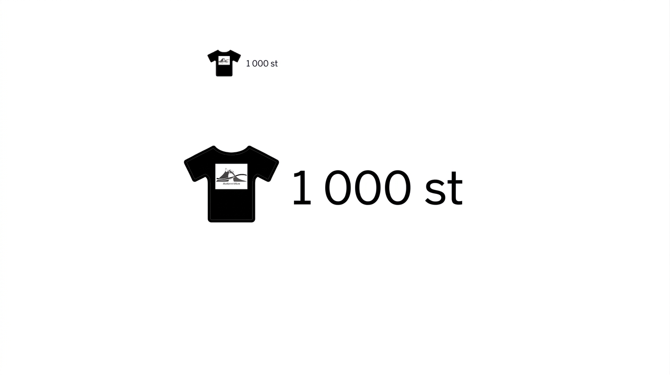 1000 t-shirts