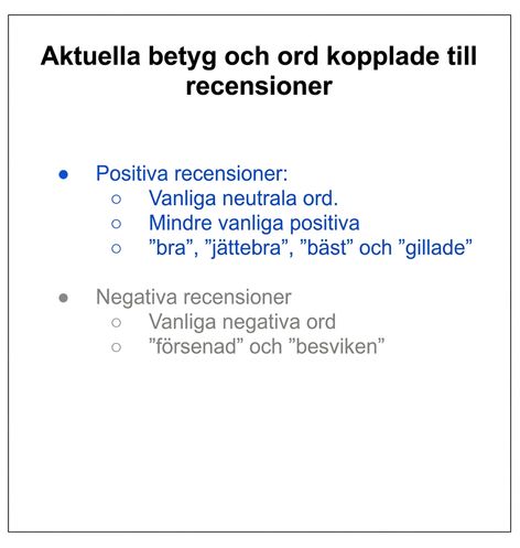 text med en punkt i grått och en annan i blått