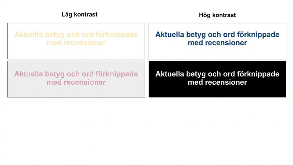 bilder med hög kontrast och låg kontrast