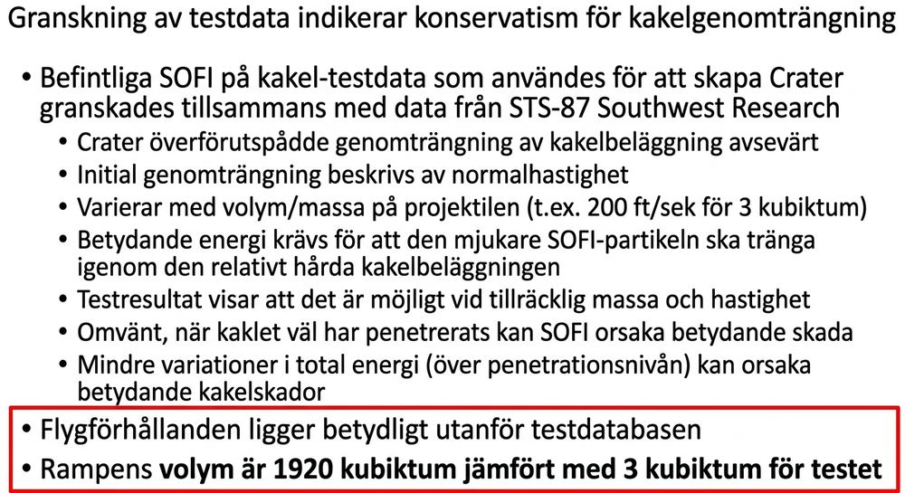 bild med varning om osäker rymdfärja