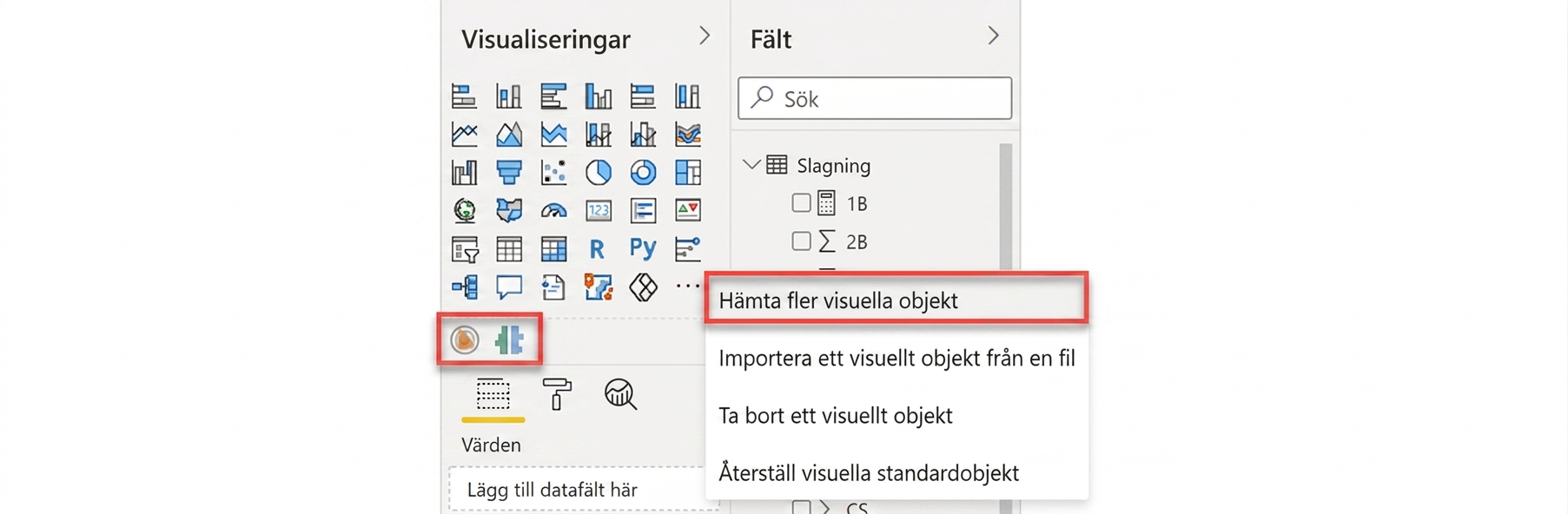 Anpassade visualiseringar i Power BI