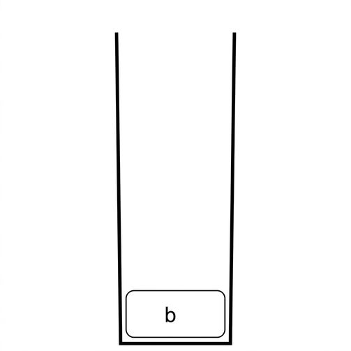 En stack med ett element.
