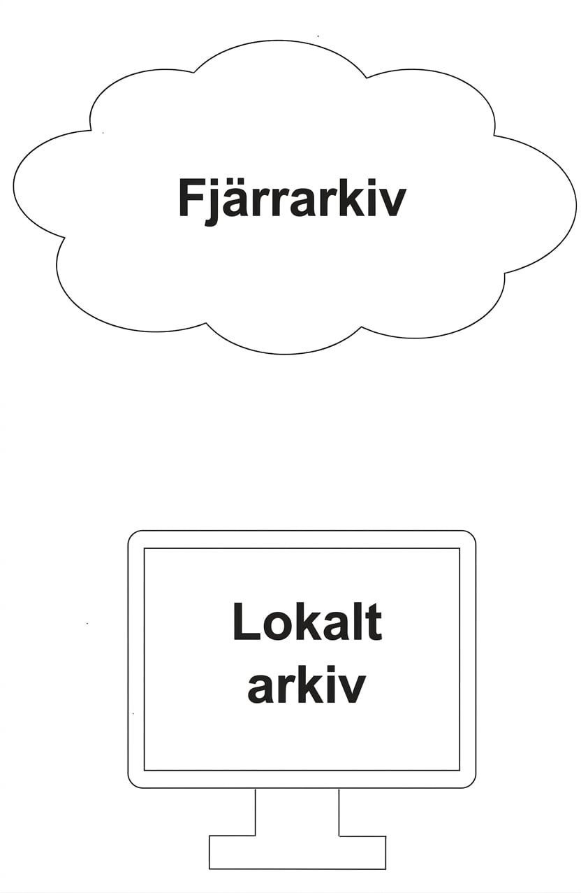 fjärrarkiv i molnet