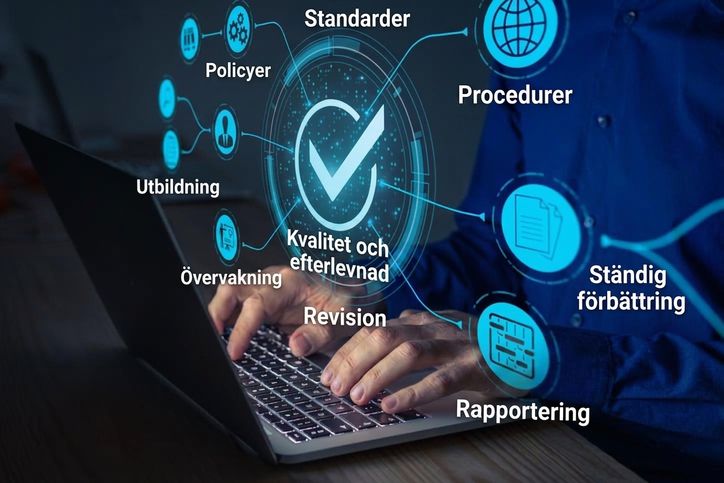 Bild som representerar datakvalitet och säkerhet