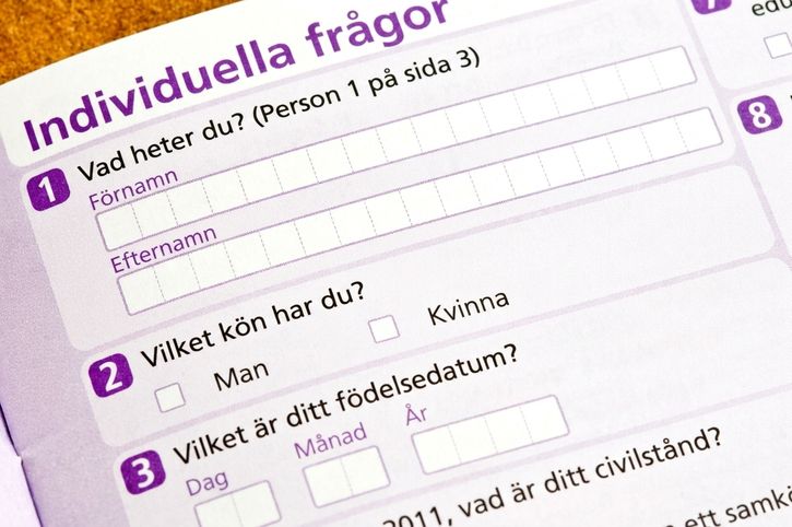 Enkät om personuppgifter