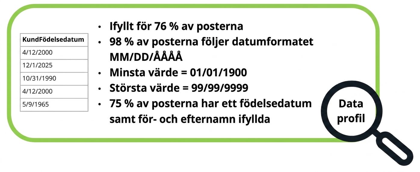 exempel på dataprofil