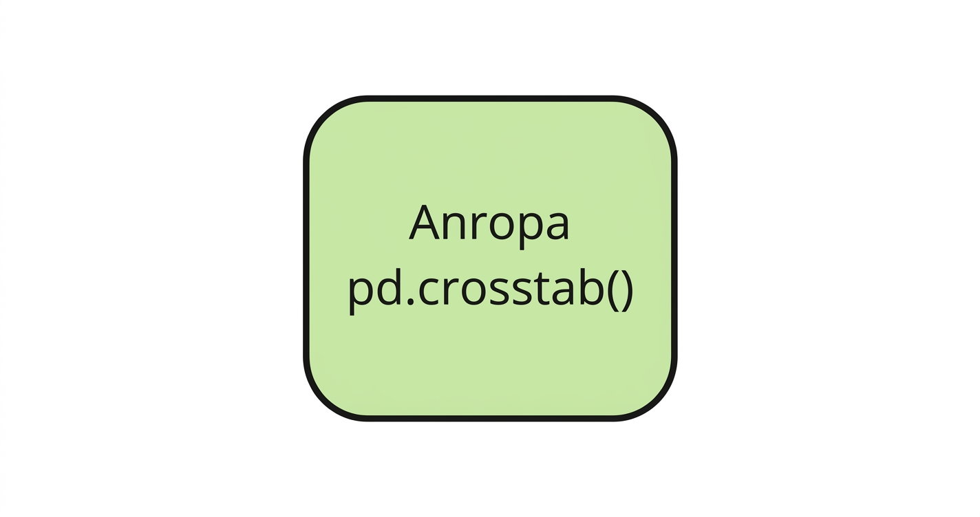 Anropa pd.crosstab