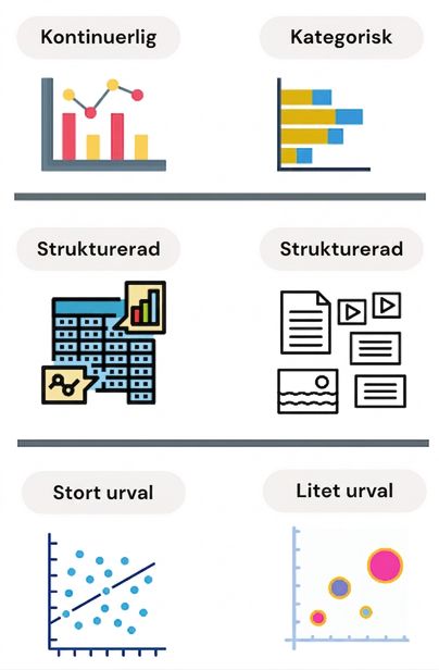 Datatyper och storlek