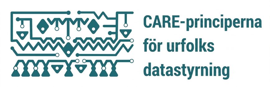 Logotyp för CARE-principerna för urfolkens datastyrning.