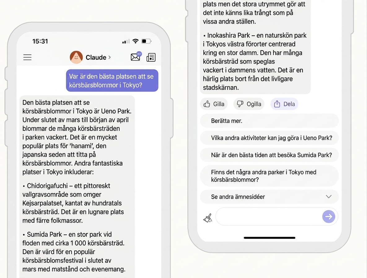 Screenshot of a conversation with Anthropic's Claude Chatbot