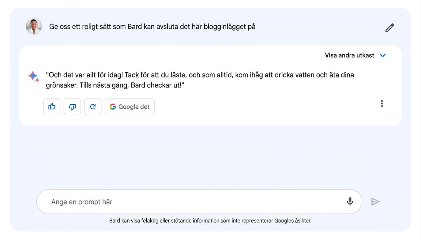 Image of Google's Bard chatbot
