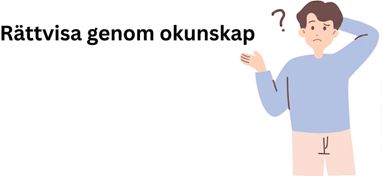 En person som försöker förstå "fairness through unawareness".