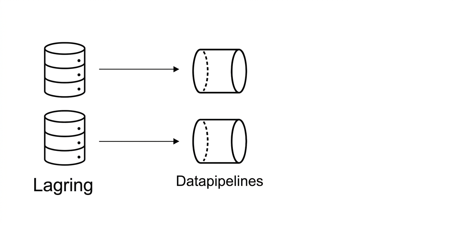 Lagring och datapipelines.