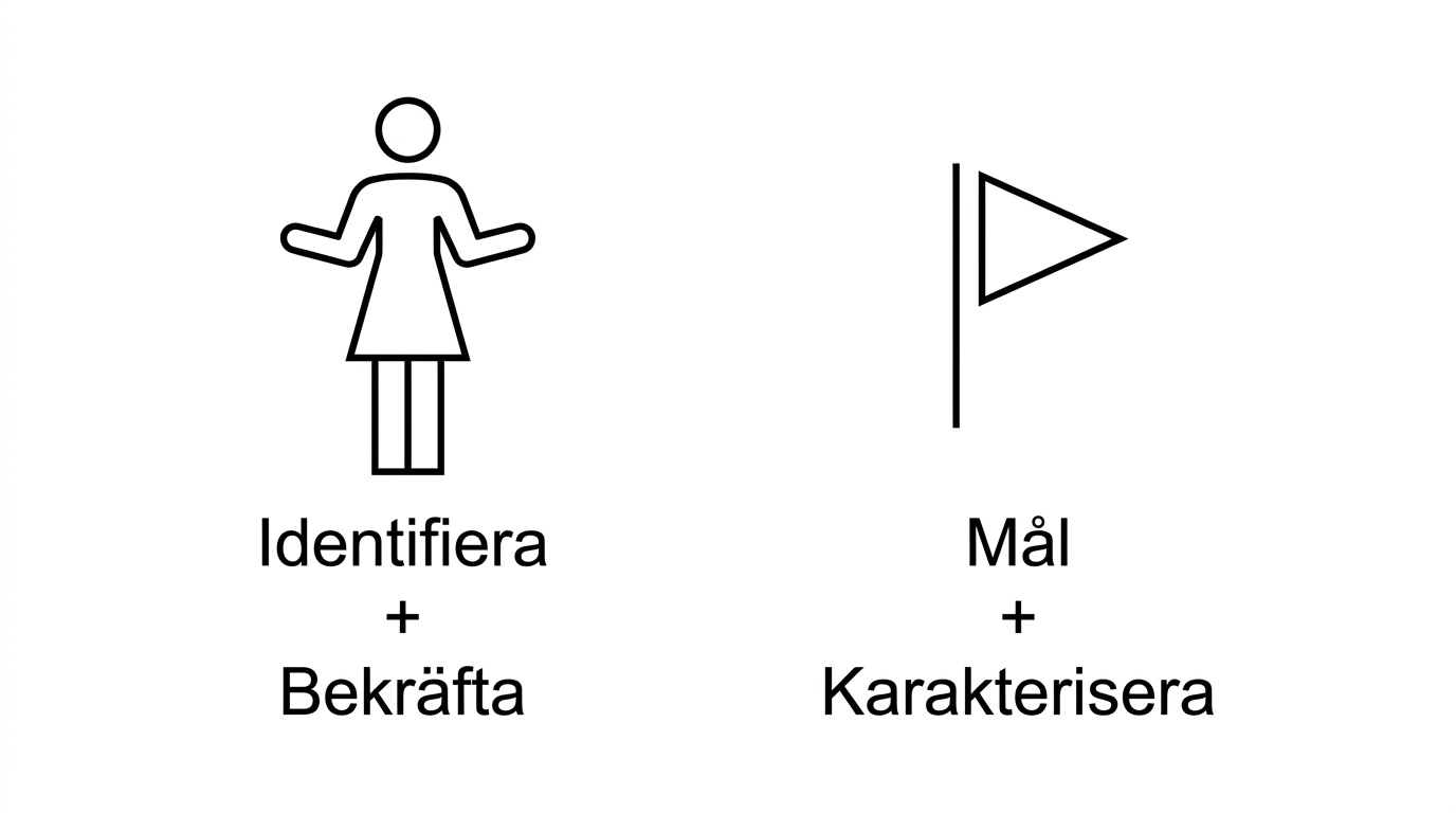 Mål och karaktärisering.