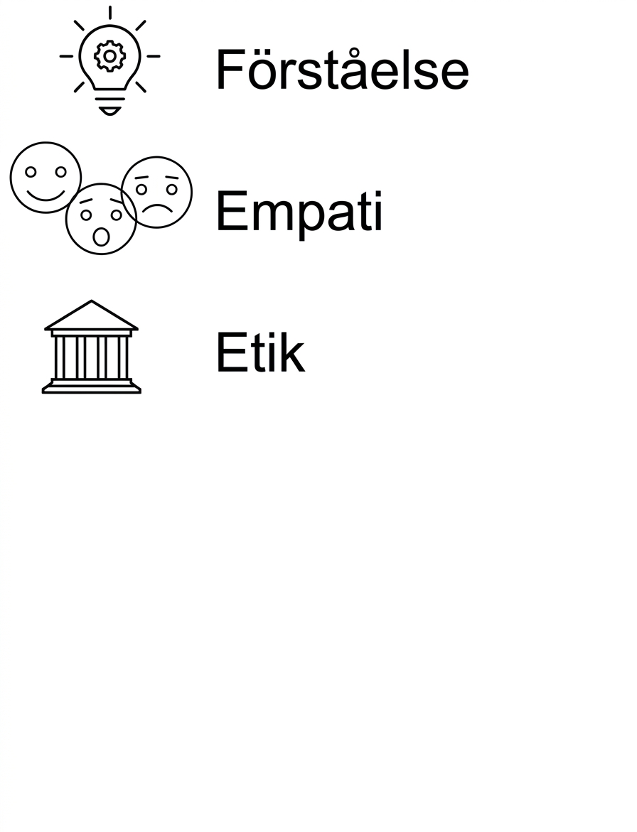 Förståelse. Empati. Etik.