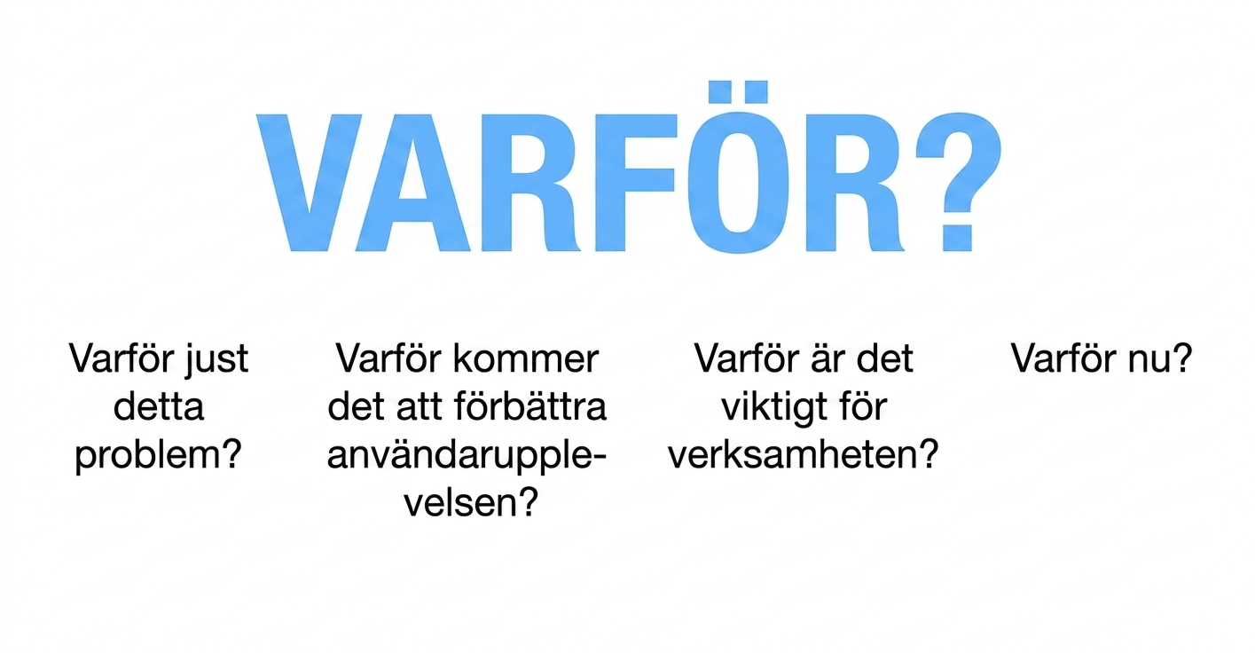 Varför nu?