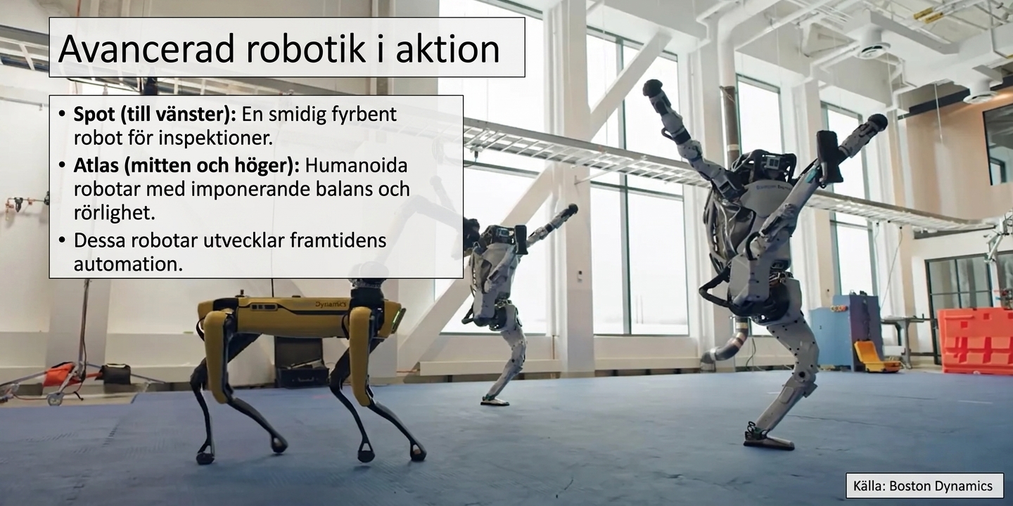 Dansande robotar.