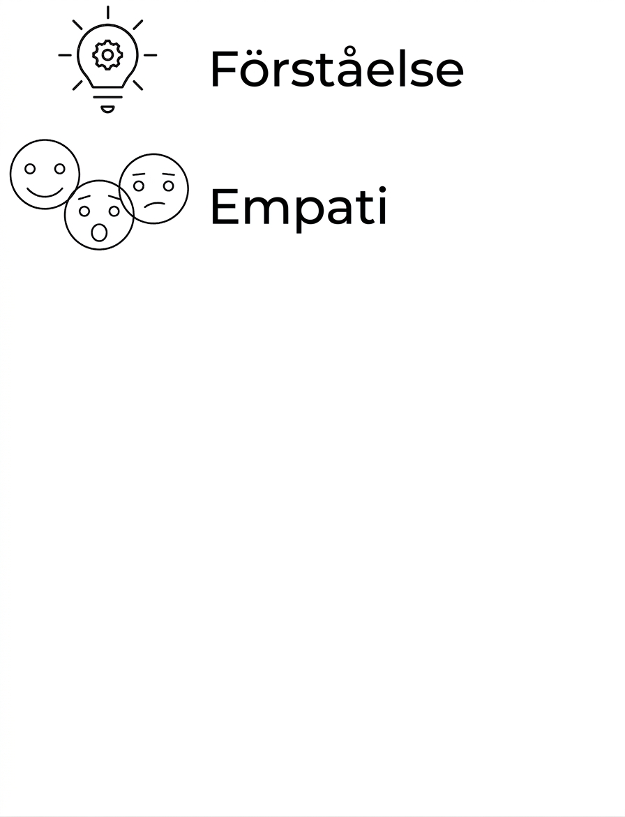 Förståelse. Empati.